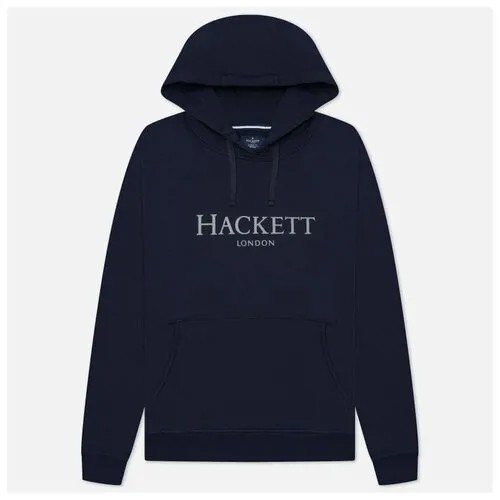 Мужская толстовка Hackett London Logo Hoodie синий , Размер XS