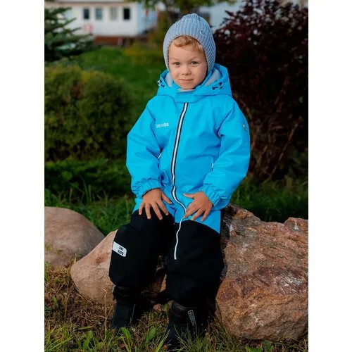 Комбинезон UKI KiDS, размер 104, водонепроницаемость 5000 мм вод. ст., голубой