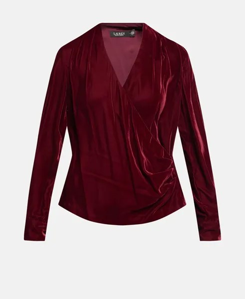 Рубашка-блузка Lauren Ralph Lauren, темно-красный