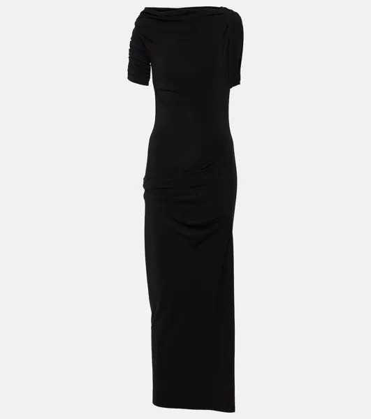 Платье миди из джерси La Robe Drapeado Jacquemus, черный