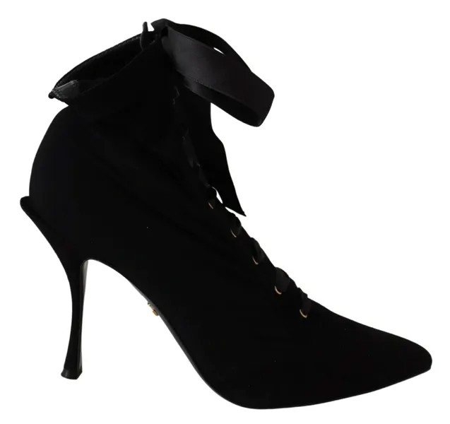 DOLCE - GABBANA Обувь Ботильоны Черные эластичные шорты EU38 / US7,5 Рекомендуемая розничная цена 1000 долларов США