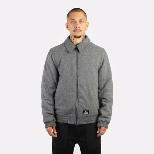 Бомбер ALPHA INDUSTRIES Wool Harrington Flight Jacket, размер XXL, серый