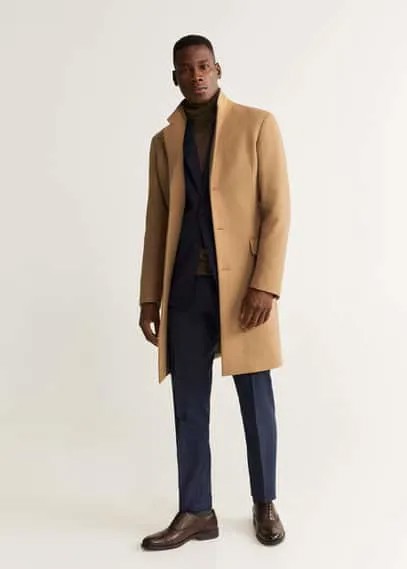 Пальто Tailored из шерсти с лацканами - Arizona5