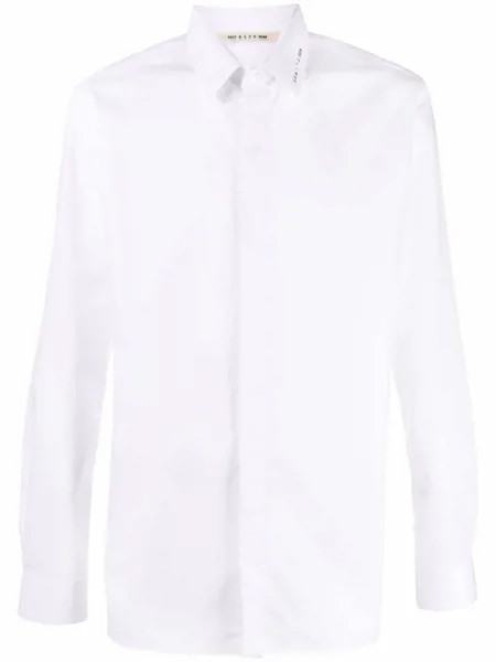 1017 ALYX 9SM logo-collar cotton shirt