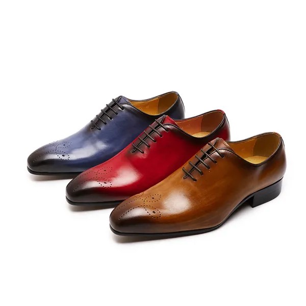 2022 итальянские мужские классические туфли из натуральной кожи синие фиолетовые оксфорды мужские свадебные туфли для вечеринки вырезанные ...