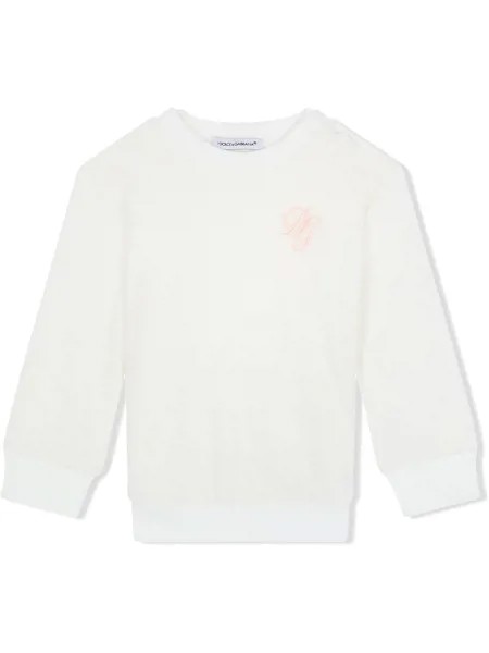 Dolce & Gabbana Kids толстовка с вышивкой DG