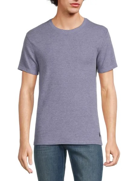Футболка вафельной вязки с круглым вырезом Polo Ralph Lauren, цвет Old Royal Blue