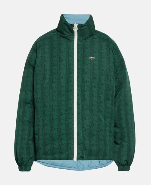 Двусторонняя стеганая куртка Lacoste, темно-зеленый