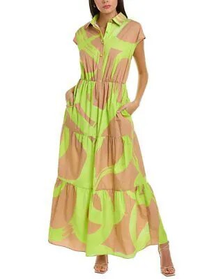 Платье макси Hutch Mandi женское зеленое, M