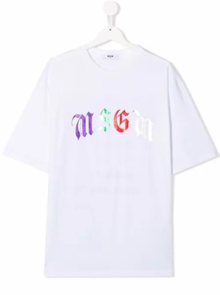 MSGM Kids футболка с логотипом