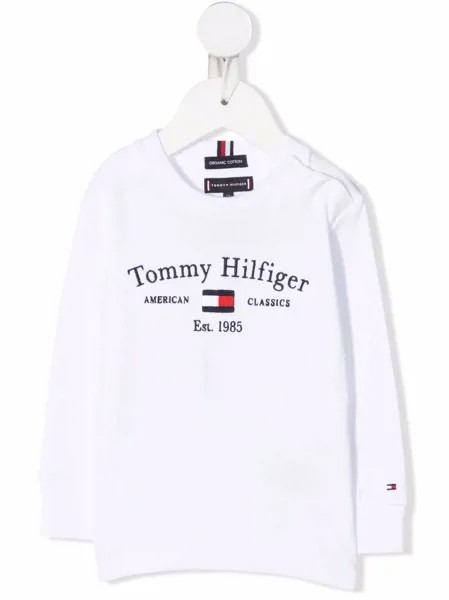 Tommy Hilfiger Junior толстовка из органического хлопка с логотипом