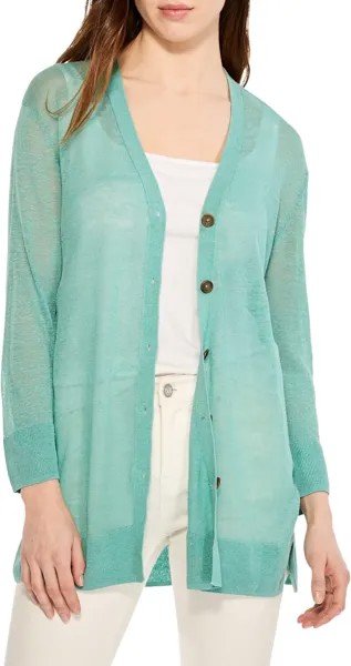 Свитер Featherweight Button Cardigan NIC+ZOE, цвет Hazy Aqua