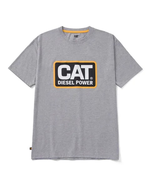 Мужская футболка CAT Diesel Power, серый