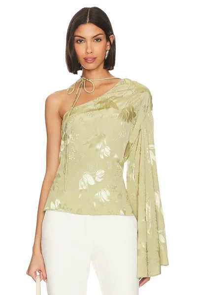 Топ L'Academie Saffron One Shoulder, цвет Sage Green