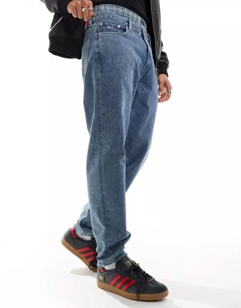 Темные зауженные джинсы Tommy Jeans Isaac свободного кроя