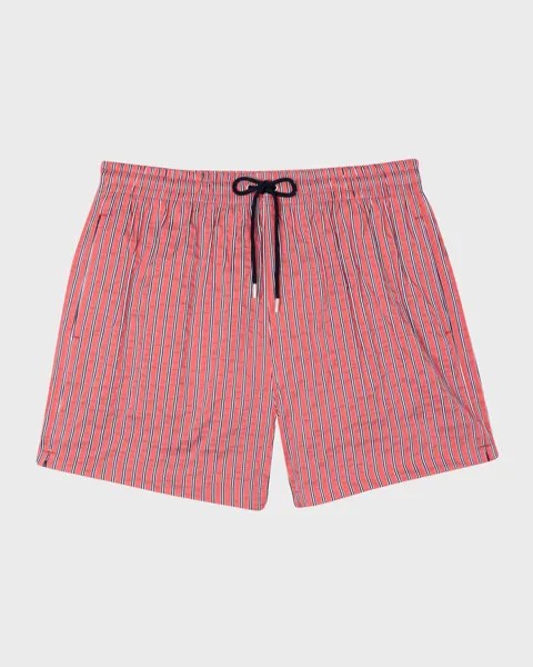 Мужские шорты для плавания из жатого хлопка Paul Smith, цвет Red