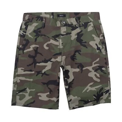 Эластичные шорты чинос RVCA -#39;-#39;Weekend-#39;-#39; (Woodland Camo) 20-#39;-#39; Низ стандартного кроя