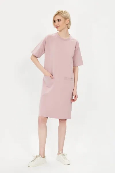 Платье-толстовка женское Baon B451038 розовое M