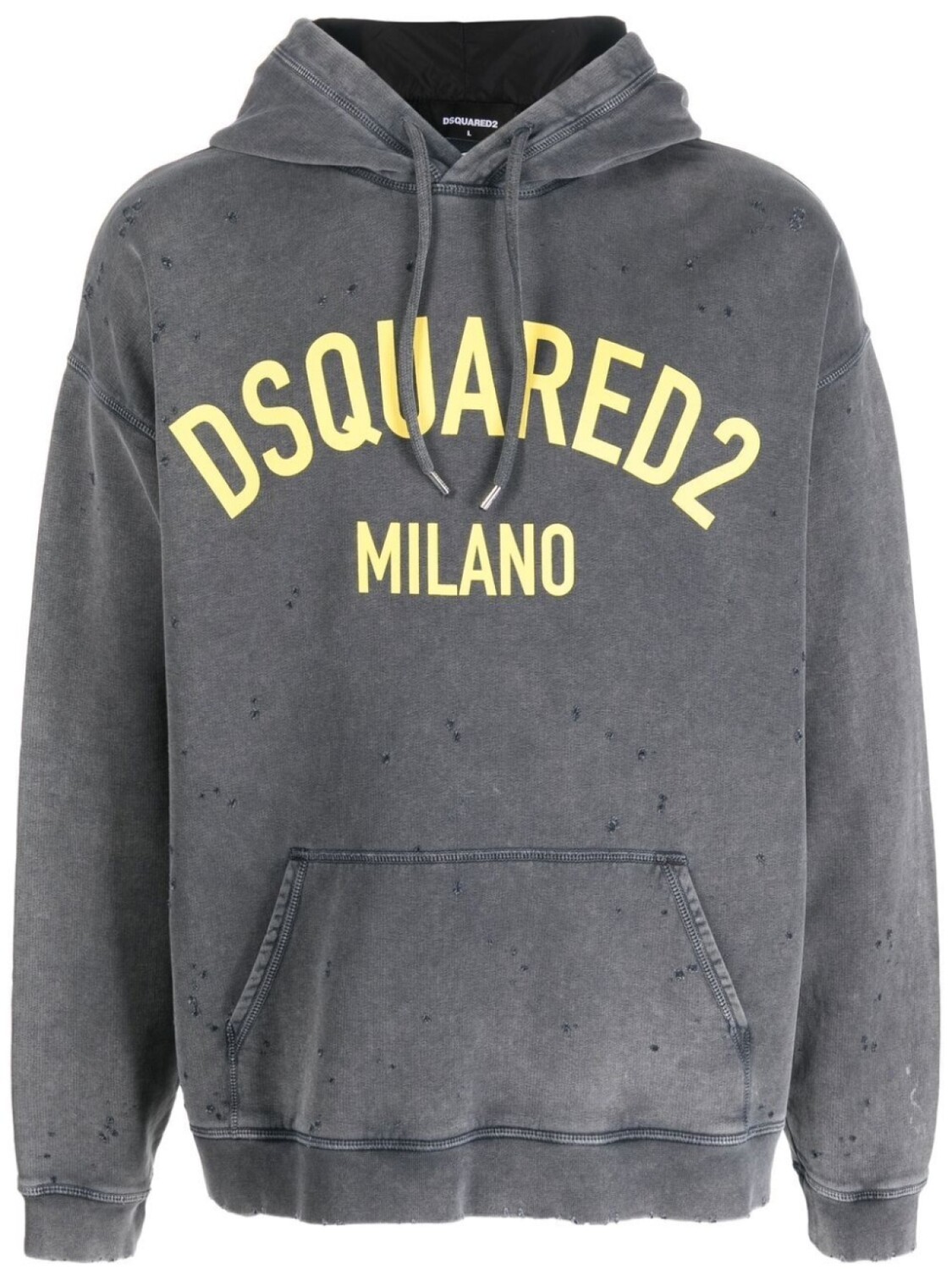Худи с логотипом Dsquared2, серый