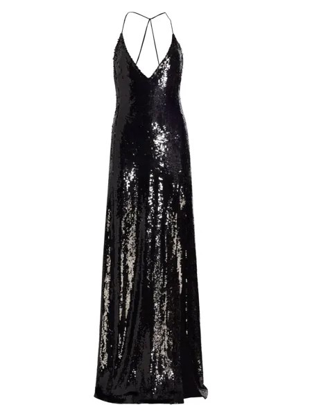 Платье Suzie с пайетками Nili Lotan, черный