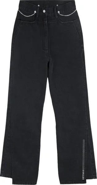 Джинсы C2H4 Wide Layered Swing Jeans 'Dark Grey', серый