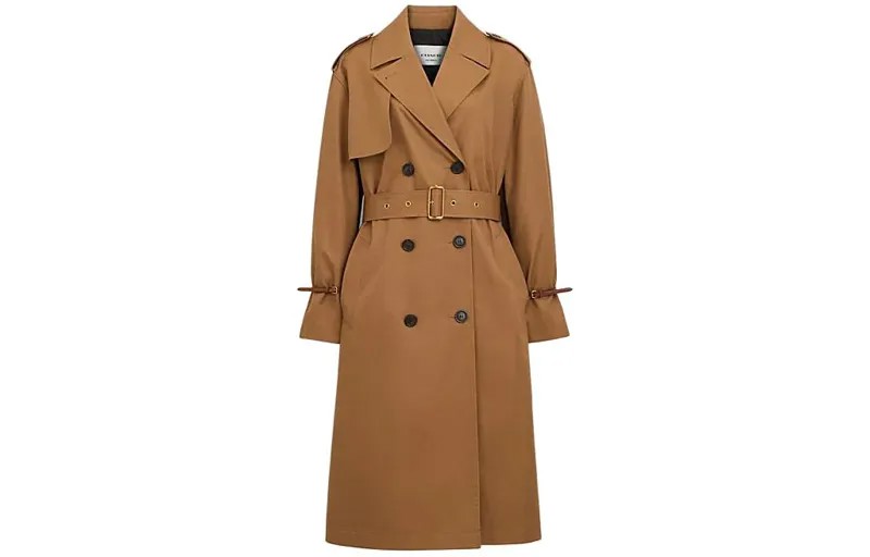 Женский тренч COACH, цвет Dark Khaki