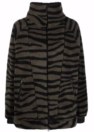 Adidas by Stella McCartney флисовая куртка с зебровым принтом