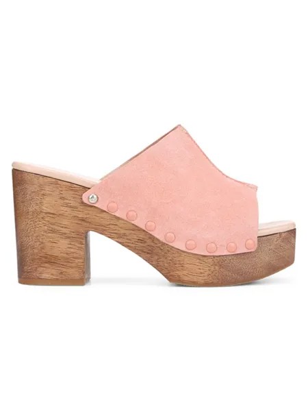 Замшевые мюли Josselyn на платформе с шипами Sam Edelman, цвет Clay