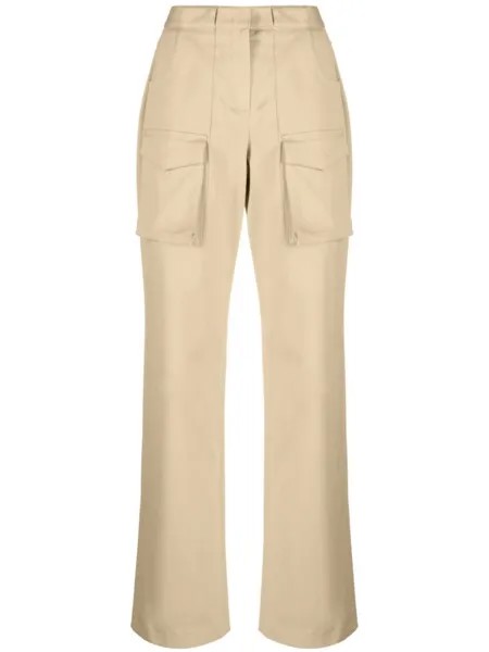 Ermanno Scervino брюки карго с завышенной талией, нейтральный цвет