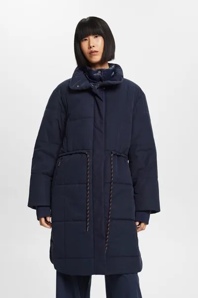 Длинная зимняя куртка со звеном Esprit, синий