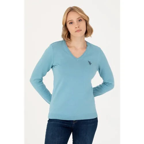 Пуловер U.S. POLO ASSN., размер XS, голубой