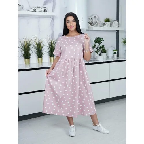 Платье LOVETEX.STORE, размер 64, розовый
