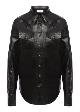 Хлопковая рубашка Saint Laurent