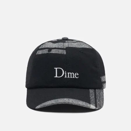 Кепка Dime Dime Classic Logo Plaid, цвет чёрный