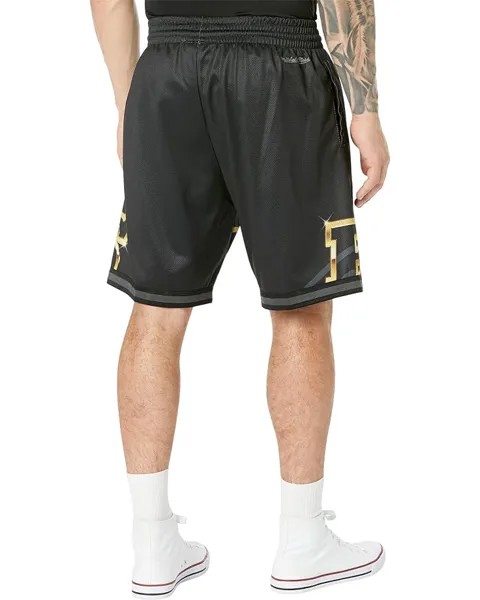 Шорты Mitchell & Ness NBA Big Face 4.0 Fashion Shorts Bucks, черный