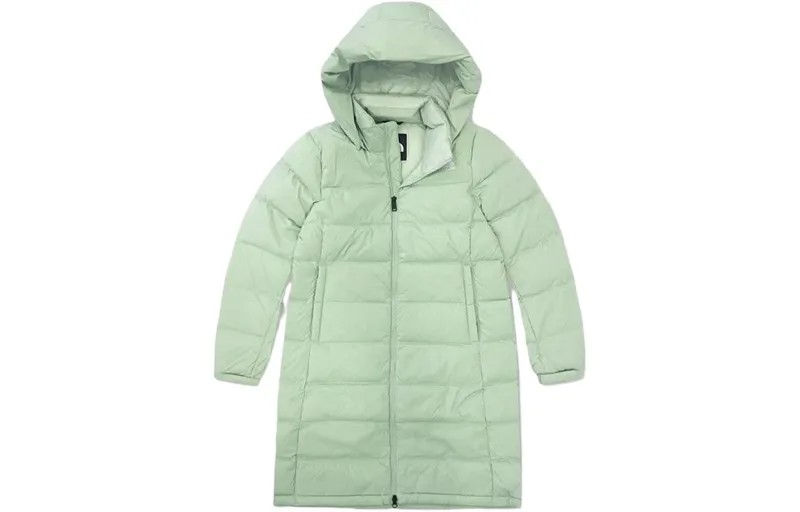 Пуховик женский зеленый The North Face