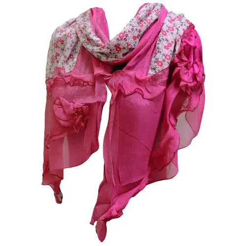 Шарф Crystel Eden,200х48 см, фуксия