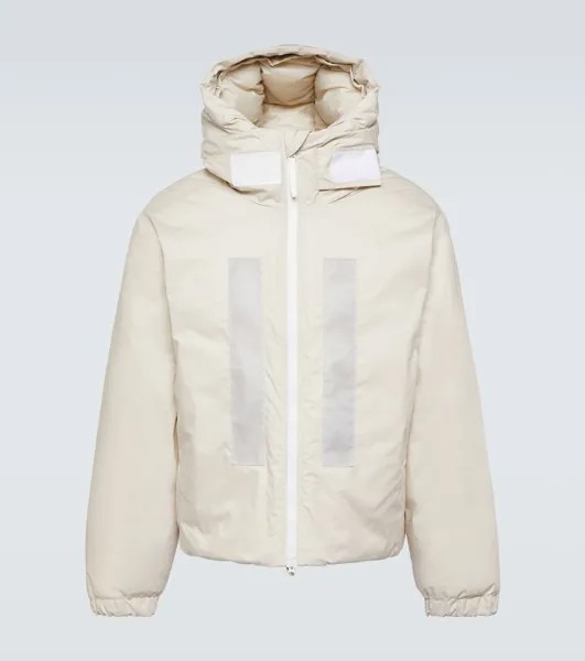 Пуховик marina из хлопка Stone Island, бежевый