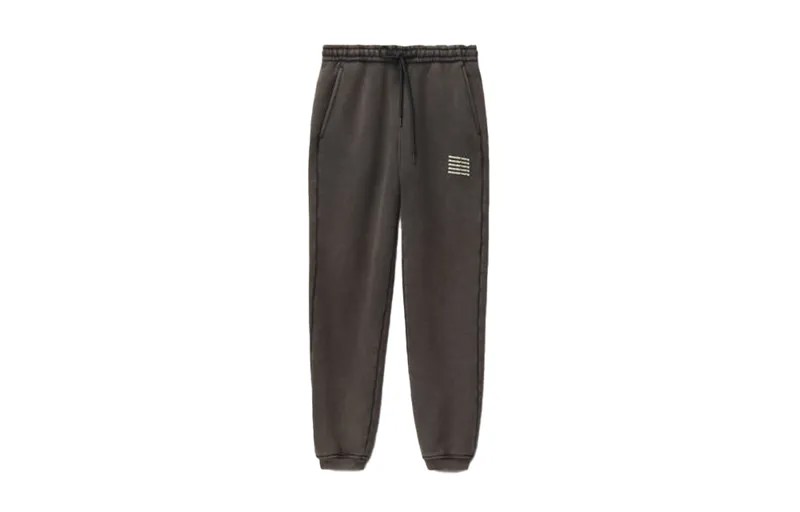 Alexander wang Александр Ван Трикотажные спортивные штаны унисекс, Черный/Серый