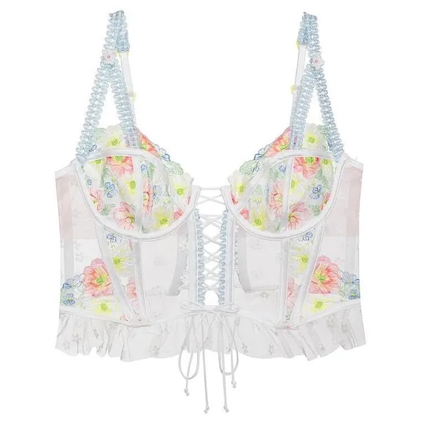 Корсетный топ For Love & Lemons Daisy Blossom, мультиколор