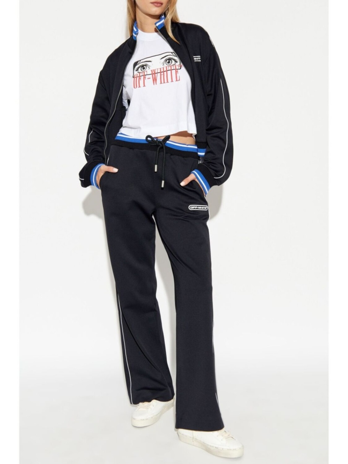 Off-White хлопковая футболка с графическим принтом-логотипом, белый