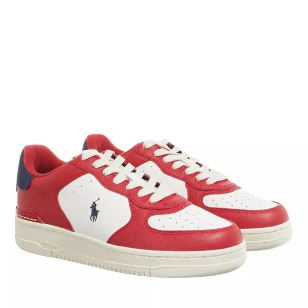 Кроссовки masters crt sneakers low top lace cream/red/navy Polo Ralph Lauren, бежевый