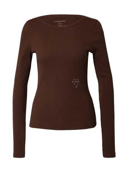 Лонгслив G-Star RAW, цвет Chocolate