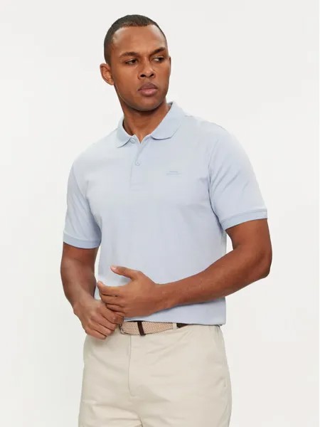 Рубашка-поло узкого кроя Calvin Klein, синий