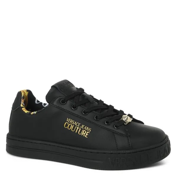 Кеды женские Versace Jeans Couture 74VA3SKL черные 37 EU