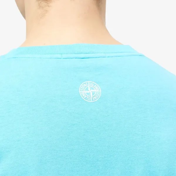 Stone Island Футболка Institutional Two с рисунком, синий