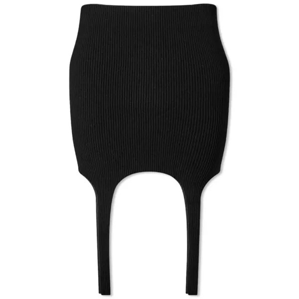 Юбка Balmain Garter Short Knit Skirt