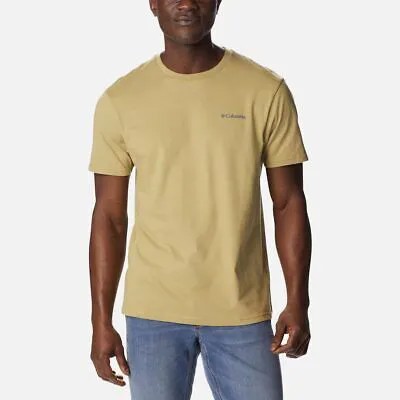 Футболка Columbia Logo SS Lifestyle мужская белая повседневная спортивная футболка