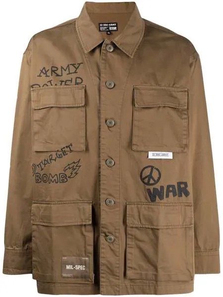 Izzue куртка-рубашка с логотипом