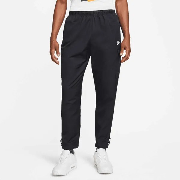 Тренировочные брюки NSW Repeat Woven Pant Nike, цвет Schwarz/Schwarz/Weiß